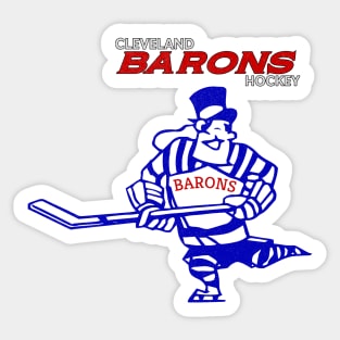 Defunct Cleveland Barons Hockey 1977 Sticker